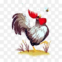 矢量卡通公鸡-空若网 矢量卡通公鸡-空若网