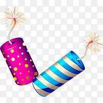 新年多彩条纹爆竹-空若网 新年多彩条纹爆竹-空若网