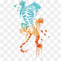 矢量猛虎下山-空若网 矢量猛虎下山-空若网