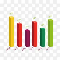 彩色柱形数据-空若网 彩色柱形数据-空若网