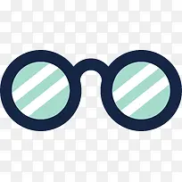 圆形厚重的时尚眼镜-空若网 圆形厚重的时尚眼镜-空若网