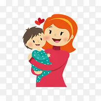 抱小孩的卡通母亲下载-空若网 抱小孩的卡通母亲下载-空若网