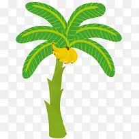 树干卡通风格矢量香蕉树-空若网 树干卡通风格矢量香蕉树-空若网