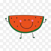 创意西瓜卡通矢量素材-空若网 创意西瓜卡通矢量素材-空若网