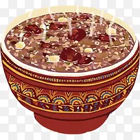 卡通手绘热腾腾的腊八粥-空若网 卡通手绘热腾腾的腊八粥-空若网