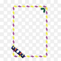 矢量卡通扁平化紫色长方形文本框-空若网 矢量卡通扁平化紫色长方形文本框-空若网