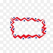 矢量卡通扁平化长方形红色文本框-空若网 矢量卡通扁平化长方形红色文本框-空若网