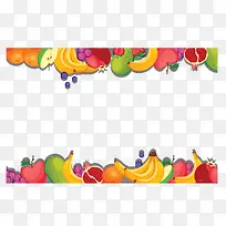 彩色夏季水果边框-空若网 彩色夏季水果边框-空若网