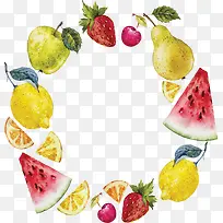 美味手绘水彩水果-空若网 美味手绘水彩水果-空若网