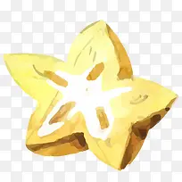 矢量卡通水彩杨桃水果png-空若网 矢量卡通水彩杨桃水果png-空若网