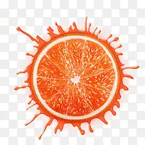 橙汁喷溅-空若网 橙汁喷溅-空若网