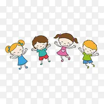 卡通手绘六一儿童节小朋友-空若网 卡通手绘六一儿童节小朋友-空若网