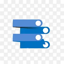 蓝色长方形ppt分条图标-空若网 蓝色长方形ppt分条图标-空若网