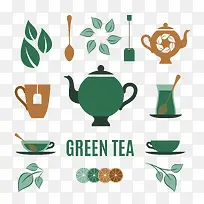 茶元素图标-空若网 茶元素图标-空若网