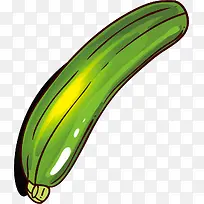 卡通绿色蔬菜丝瓜补充维生素营养-空若网 卡通绿色蔬菜丝瓜补充维生素营养-空若网