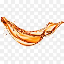 橙色清新液体效果元素-空若网 橙色清新液体效果元素-空若网
