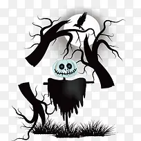 枯树枝稻草人-空若网 枯树枝稻草人-空若网