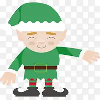 圣诞节绿色小精灵-空若网 圣诞节绿色小精灵-空若网