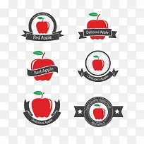 矢量苹果标签-空若网 矢量苹果标签-空若网