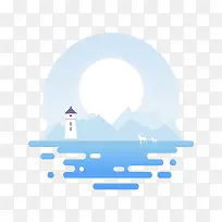 创意微风景手绘插画-空若网 创意微风景手绘插画-空若网