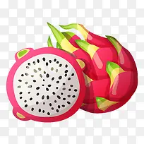 水彩手绘好吃的水果火龙果-空若网 水彩手绘好吃的水果火龙果-空若网