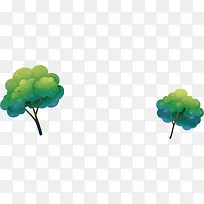 树 绿树 两颗树-空若网 树 绿树 两颗树-空若网