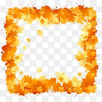 金色枫叶边框-空若网 金色枫叶边框-空若网
