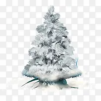 冰雪覆盖的松树-空若网 冰雪覆盖的松树-空若网