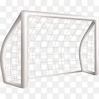 矢量白色足球球门-空若网 矢量白色足球球门-空若网
