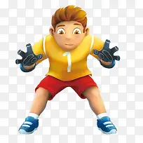 守门员png矢量素材-空若网 守门员png矢量素材-空若网