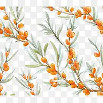 矢量水彩清新枣树-空若网 矢量水彩清新枣树-空若网