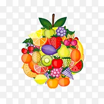夏季新鲜矢量水果-空若网 夏季新鲜矢量水果-空若网