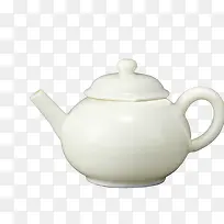 白色陶瓷茶壶-空若网 白色陶瓷茶壶-空若网