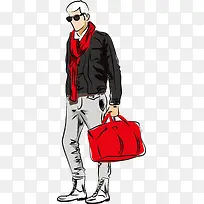 矢量潮流男素材-空若网 矢量潮流男素材-空若网