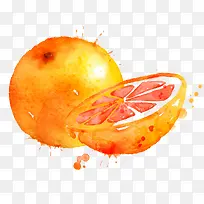 手绘彩色橘子免抠下载-空若网 手绘彩色橘子免抠下载-空若网