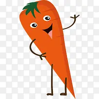 卡通微笑蔬菜胡萝卜-空若网 卡通微笑蔬菜胡萝卜-空若网