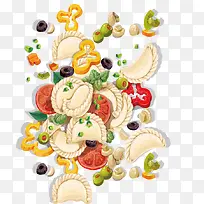 卡通手绘创意食物-空若网 卡通手绘创意食物-空若网