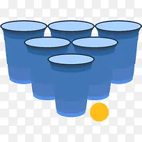 蓝色对称风格矢量游戏-空若网 蓝色对称风格矢量游戏-空若网