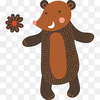 卡通矢量动物小熊素材-空若网 卡通矢量动物小熊素材-空若网