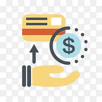 彩色扁平化圆角理财元素-空若网 彩色扁平化圆角理财元素-空若网