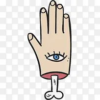 矢量图水彩创意手指-空若网 矢量图水彩创意手指-空若网