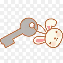 矢量可爱钥匙装饰素材-空若网 矢量可爱钥匙装饰素材-空若网