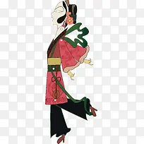 创意水彩戏剧人物卡通插画-空若网 创意水彩戏剧人物卡通插画-空若网