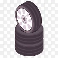 卡通汽车轮胎设计-空若网 卡通汽车轮胎设计-空若网