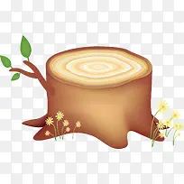 手绘木桩子-空若网 手绘木桩子-空若网