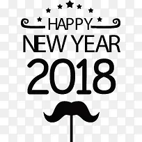 2018庆祝新年矢量标题-空若网 2018庆祝新年矢量标题-空若网