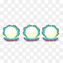 手绘水彩珍珠蚌优惠券促销边框-空若网 手绘水彩珍珠蚌优惠券促销边框-空若网