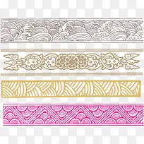 边框新年纹理PNG矢量素材-空若网 边框新年纹理PNG矢量素材-空若网