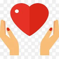 双手托起的爱心-空若网 双手托起的爱心-空若网