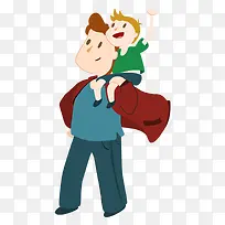 卡通手绘可爱图标父亲节-空若网 卡通手绘可爱图标父亲节-空若网